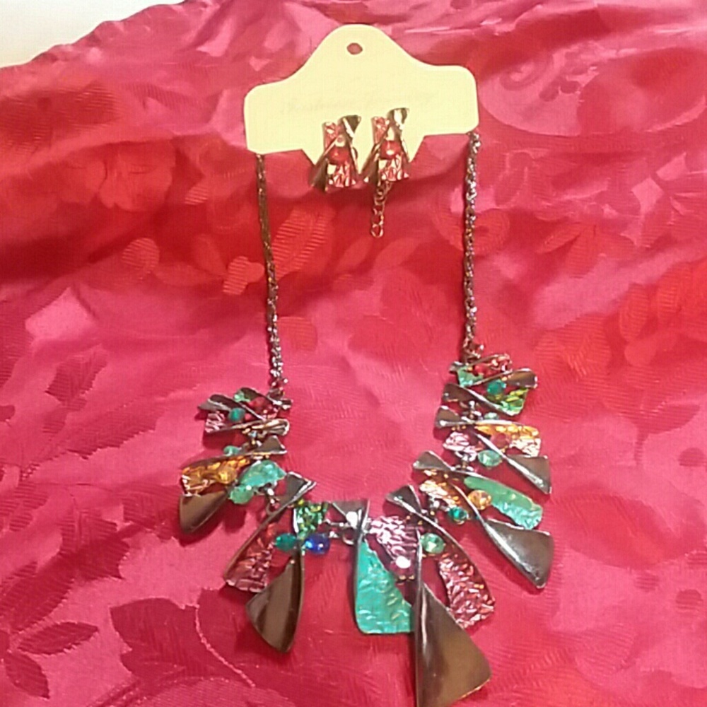 Multi colored jewelry set!